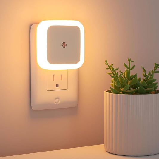 Smart LED Night Lamp – Energy-efficient, automatic white light for any room.